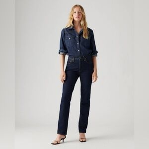 Levi's Women's Indigo Straight Leg Jeans